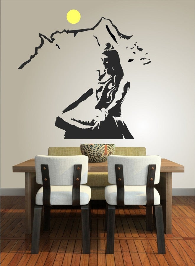 Asmi Collections PVC Wall Sticker Beautiful God Shiva on Kailash - Image 2